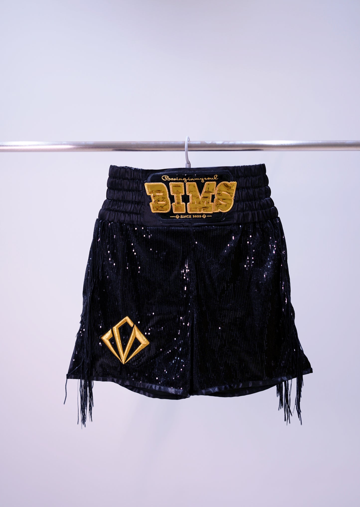 Dense Sequin Boxing Trunk