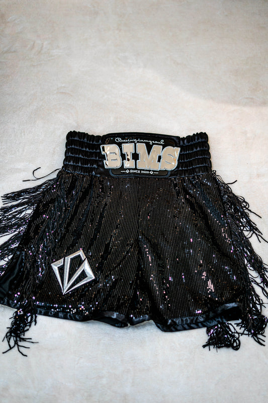 Dense Sequin Boxing Trunk